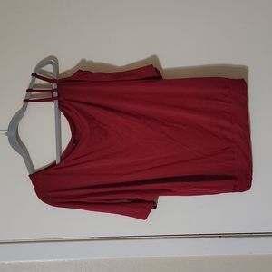 Asymmetrical cut out blouse